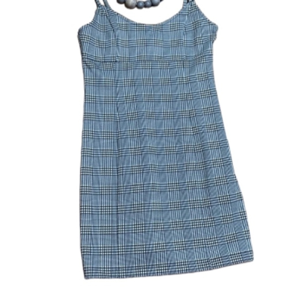 Forever 21 dress plaid NEW checkered small black academia